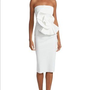 Chiara Boni La Petite Robe Hebe Strapless Ruffle Sheath Dress